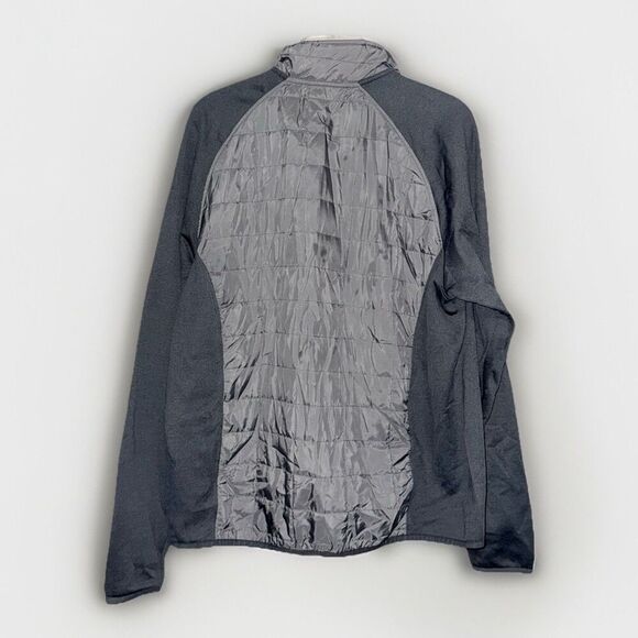 Orvis Mens Quilted Jacket Full Zip Outdoor Lightweight Gray Casual Large Hiking - Picture 2 of 16